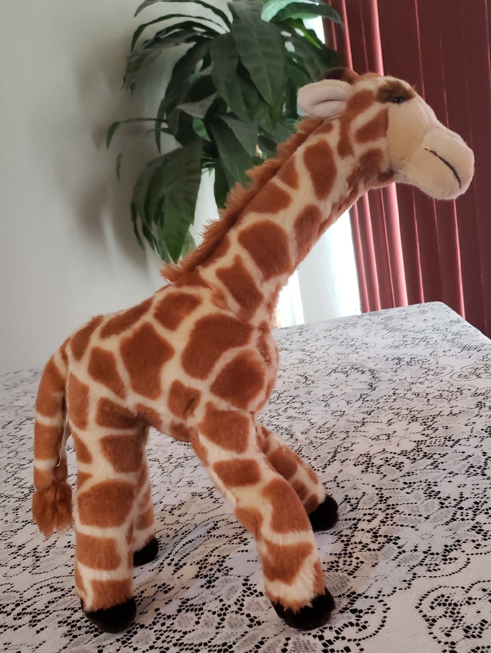 Plush Talking Giraffe Stuffed Animal Toy - Brown & Cream